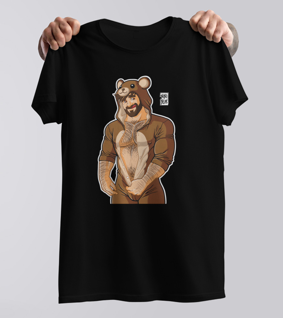 Adam Loves Teddy Bears Hobo Bear Onesie T-Shirt