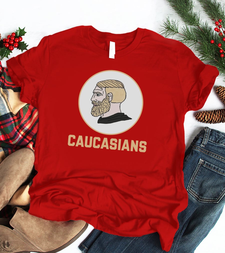 Caucasians Nordic Viking Profile Red T-Shirt