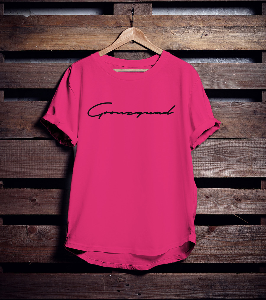 Cursive Goonzquad Red Lettering T-Shirt