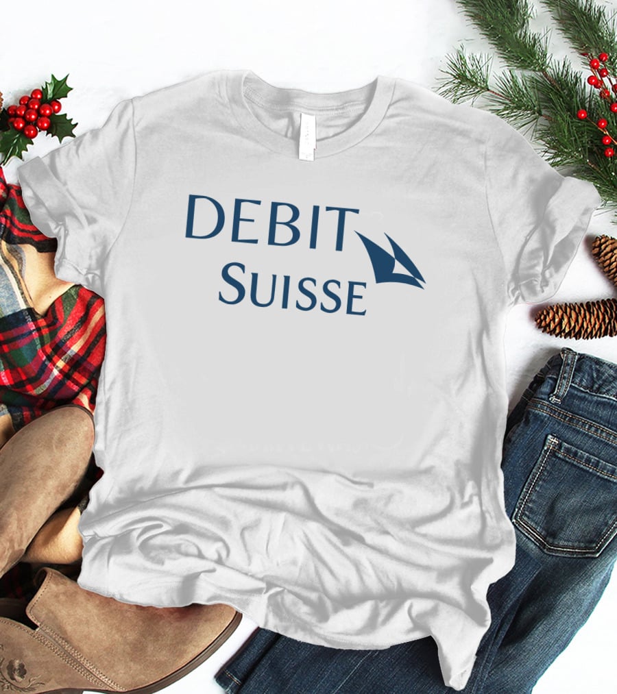 Debit Suisse Parody With Sail-Like T-Shirt