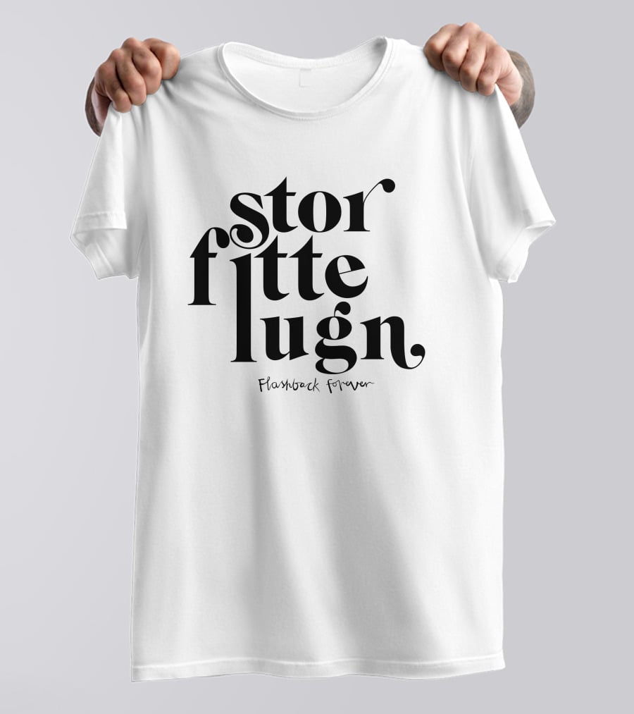 Stor Fitte Lugn Flashback Forever T-Shirt