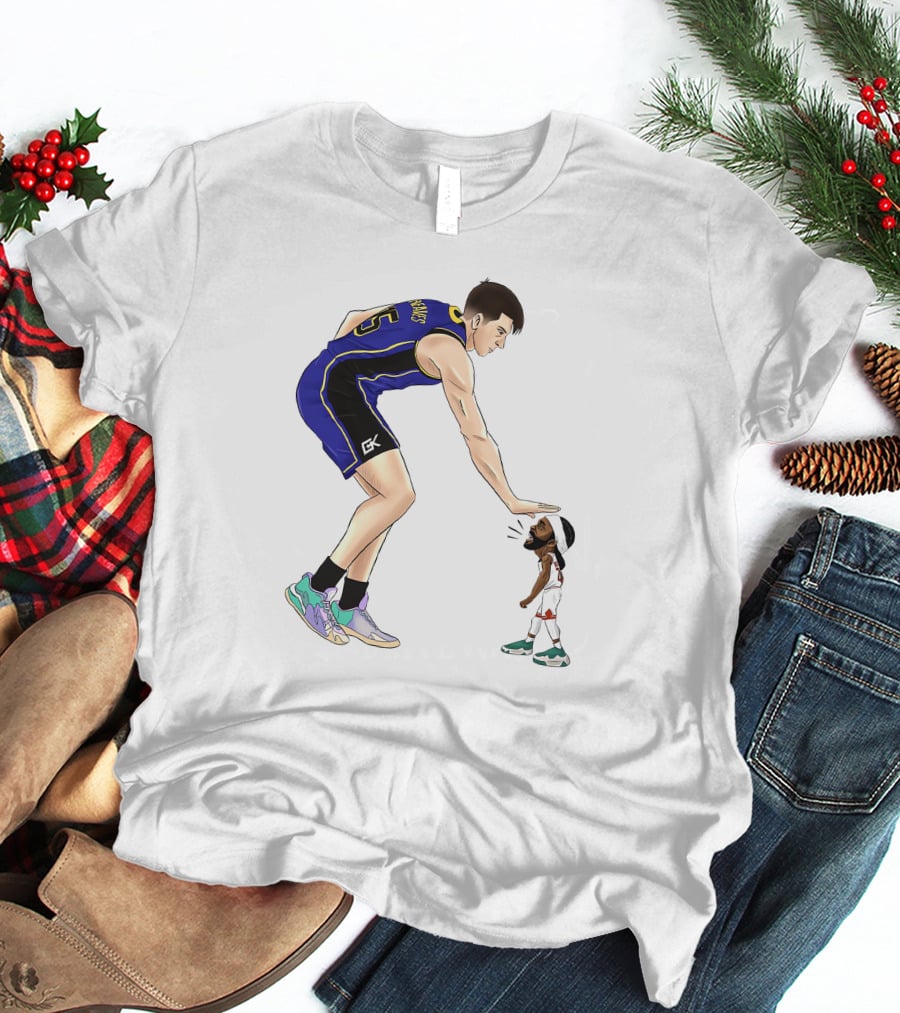 GoldenKnightGfx Basketball Players Size Comparison T-Shirt