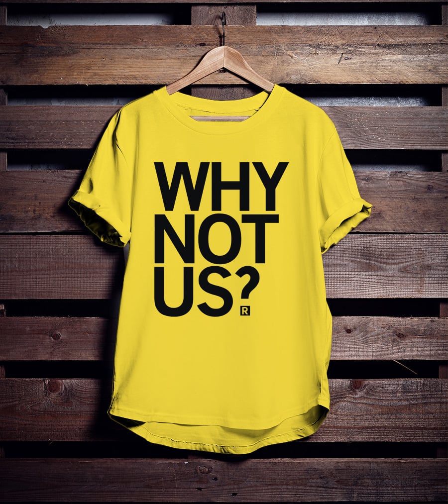 Holly Rowe Raygun Why Not Us? Gold T-Shirt