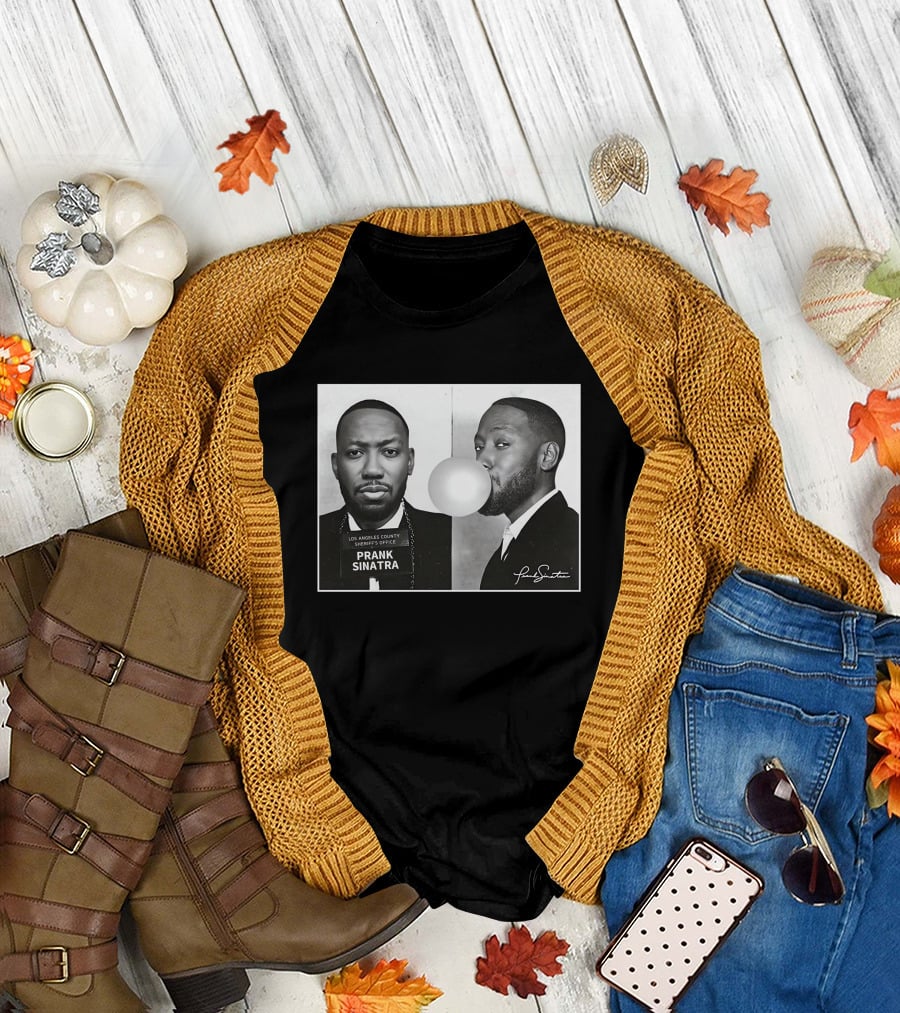 Prank Sinatra Los Angeles County Sheriff's Office Bubblegum Mugshot T-Shirt