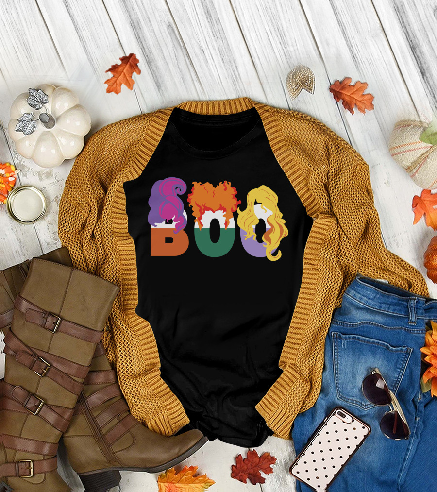 Boo HP01 Sanderson Sisters Halloween Hair T-Shirt
