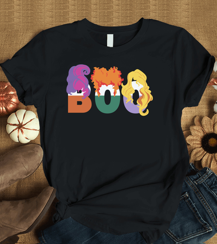 Boo HP01 Sanderson Sisters Halloween Hair T-Shirt