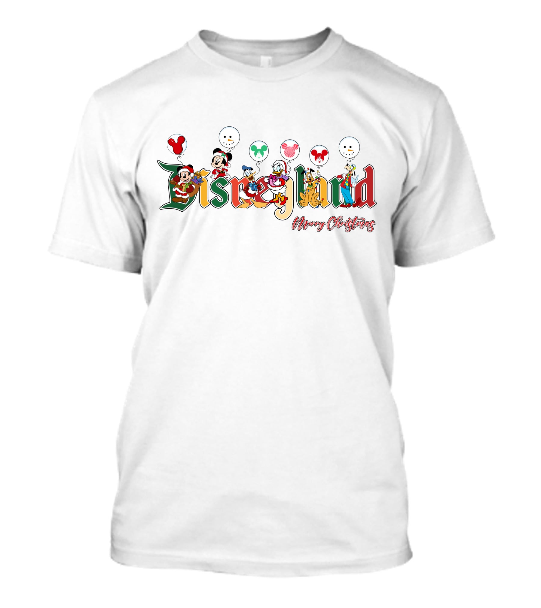 Disneyland Merry Christmas MK&FRS Characters T-Shirt