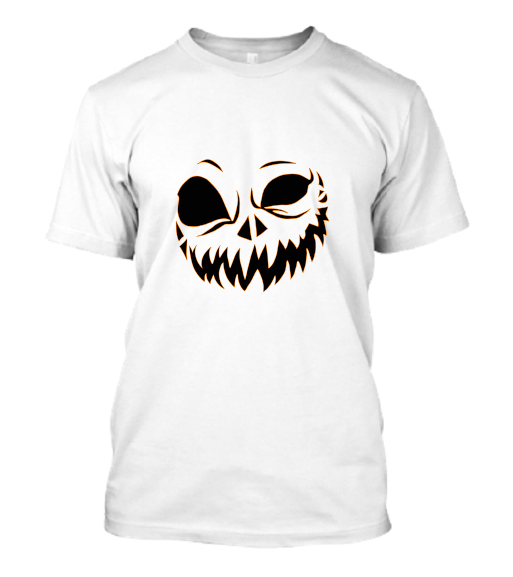 Halloween Scary Evil Pumpkin Head With Funny Pumpkin Face T-Shirt