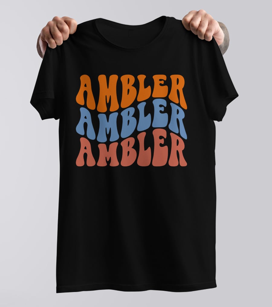 Ambler Ambler Ambler Retro Wavy T-Shirt