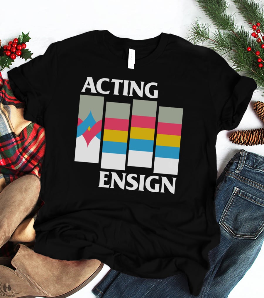 Acting Ensign 80s Retro Color Bars T-Shirt