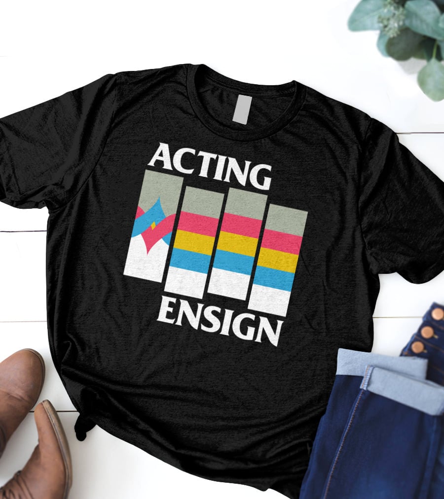 Acting Ensign 80s Retro Color Bars T-Shirt