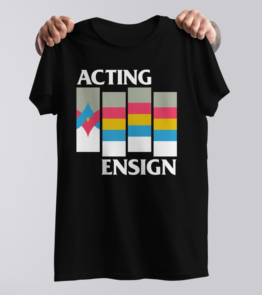 Acting Ensign 80s Retro Color Bars T-Shirt
