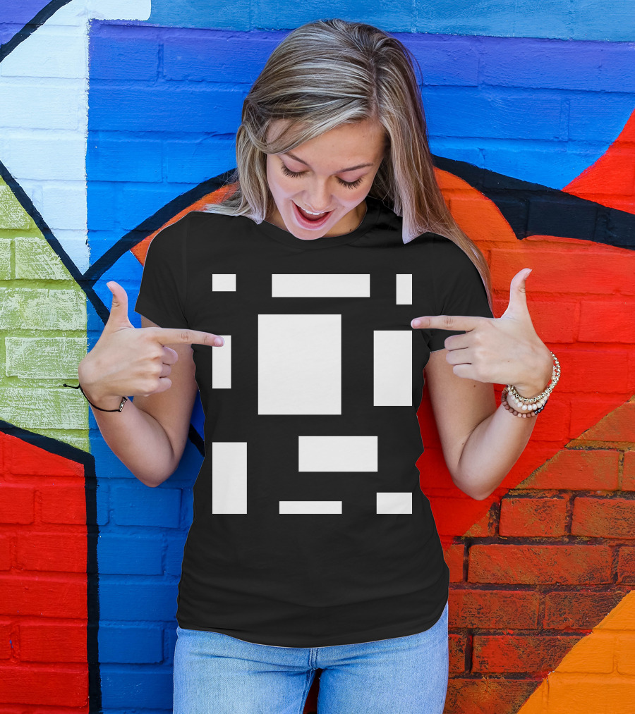 CAMP MAU 2 MAT BL Block Geometric T-Shirt