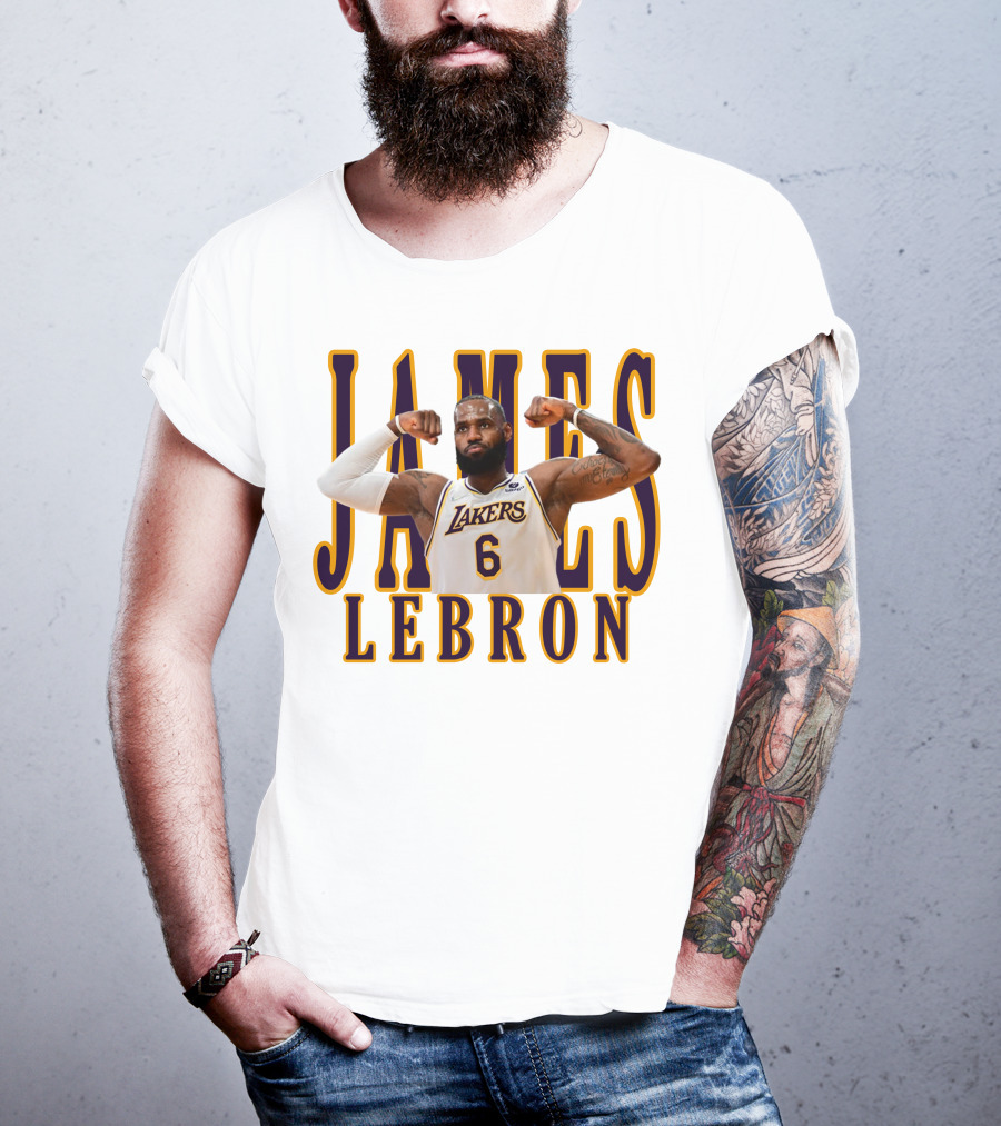 LeBron James 6 Lakers NBA T-Shirt