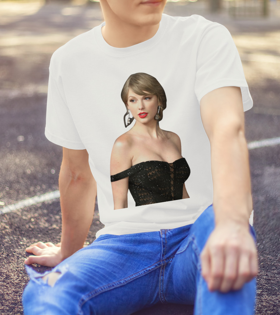 Taylor Swift Black Dress Elegant Look T-Shirt