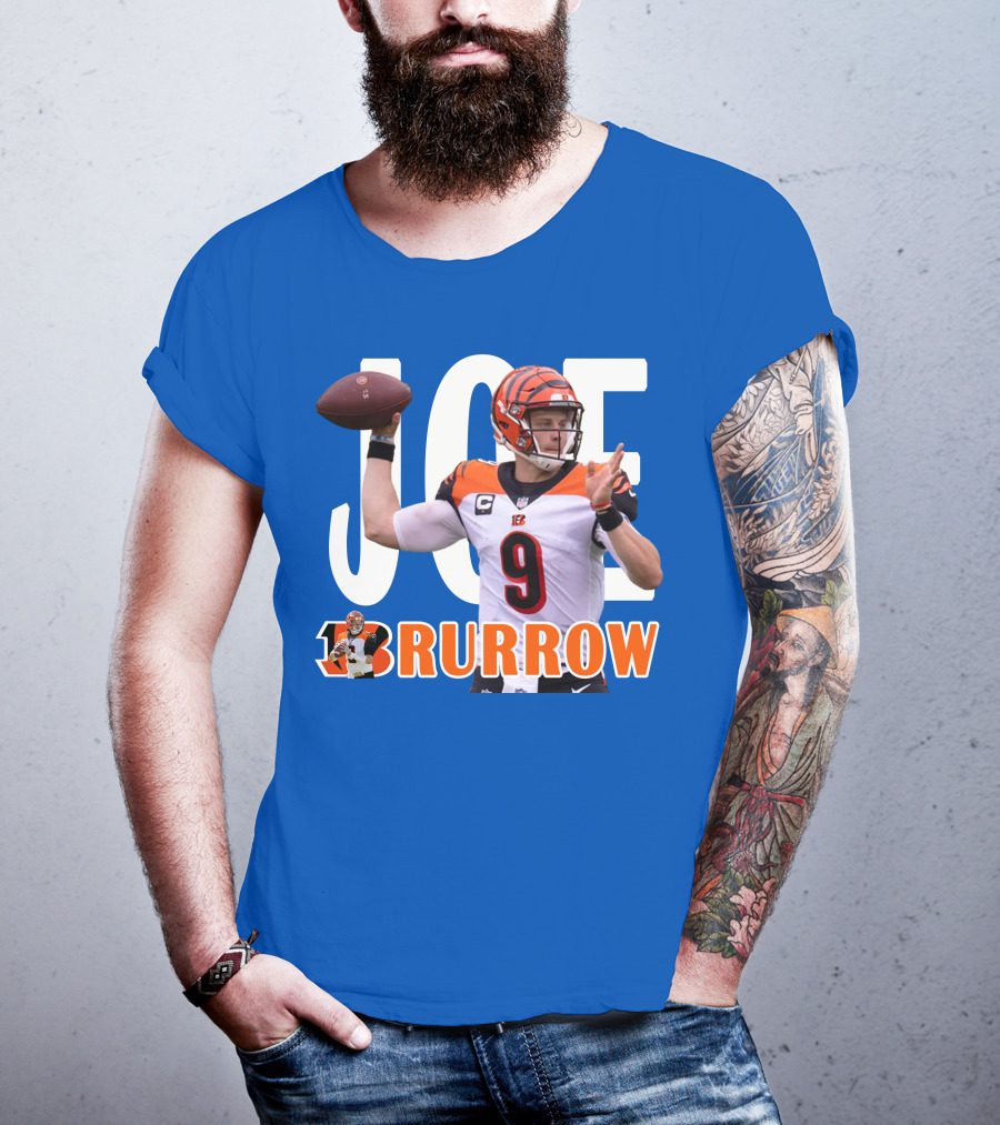 JOE BURROW Bengals Quarterback NFL Football T-Shirt