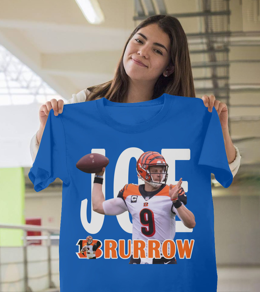 JOE BURROW Bengals Quarterback NFL Football T-Shirt
