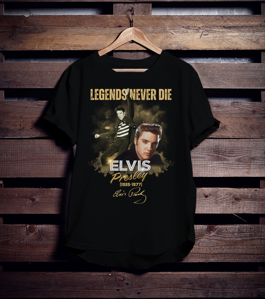 LEGENDS NEVER DIE ELVIS PRESLEY 1935-1977 T-Shirt