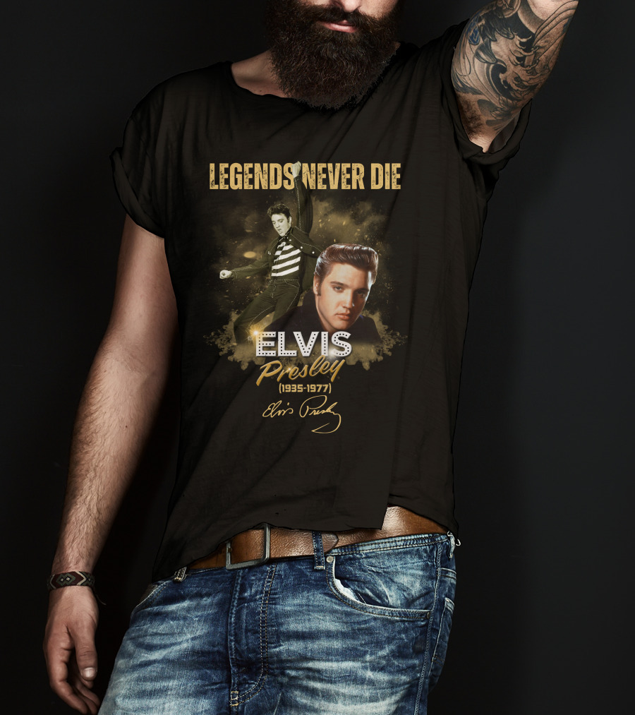 LEGENDS NEVER DIE ELVIS PRESLEY 1935-1977 T-Shirt