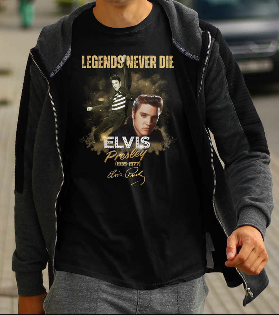 LEGENDS NEVER DIE ELVIS PRESLEY 1935-1977 T-Shirt