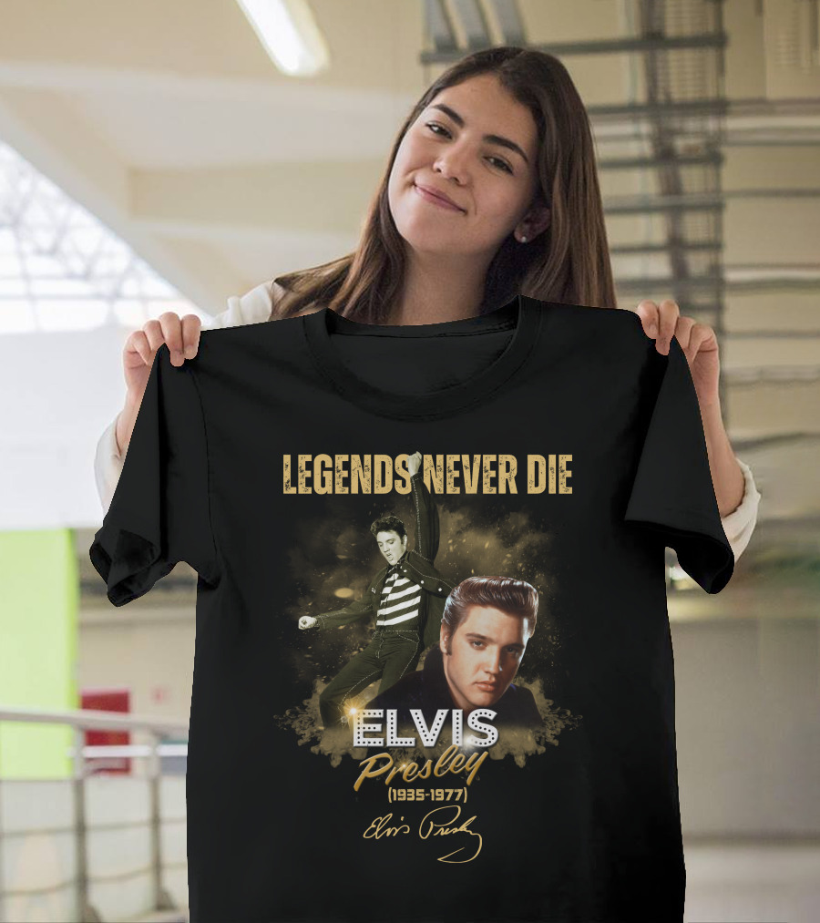 LEGENDS NEVER DIE ELVIS PRESLEY 1935-1977 T-Shirt