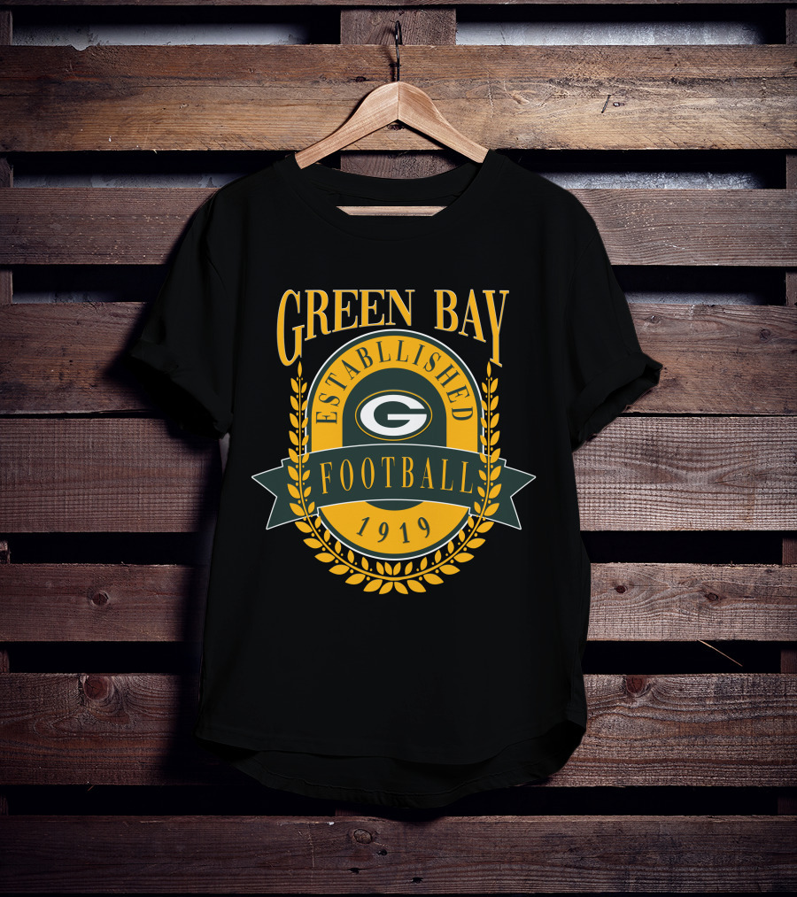 Green Bay Packers Established 1919 Football T-Shirt