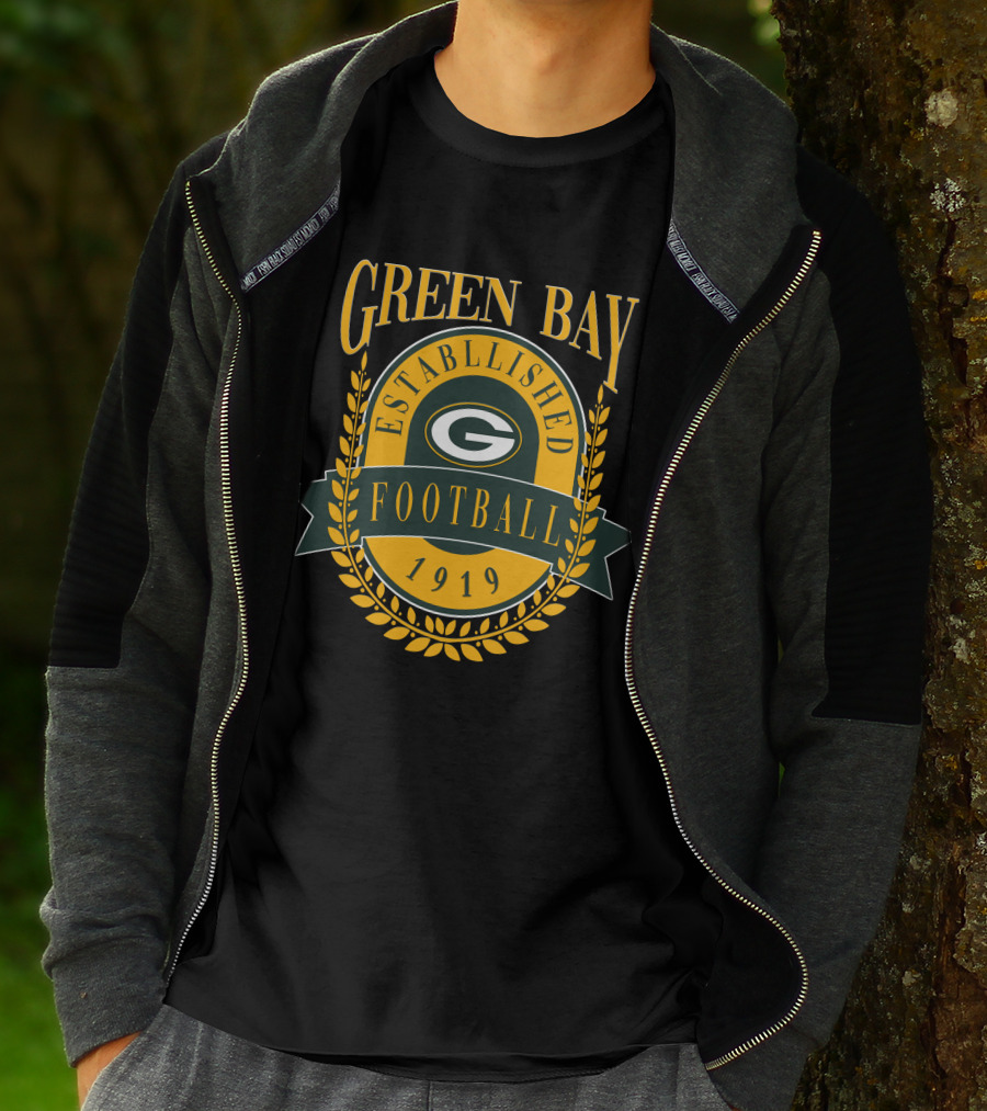 Green Bay Packers Established 1919 Football T-Shirt