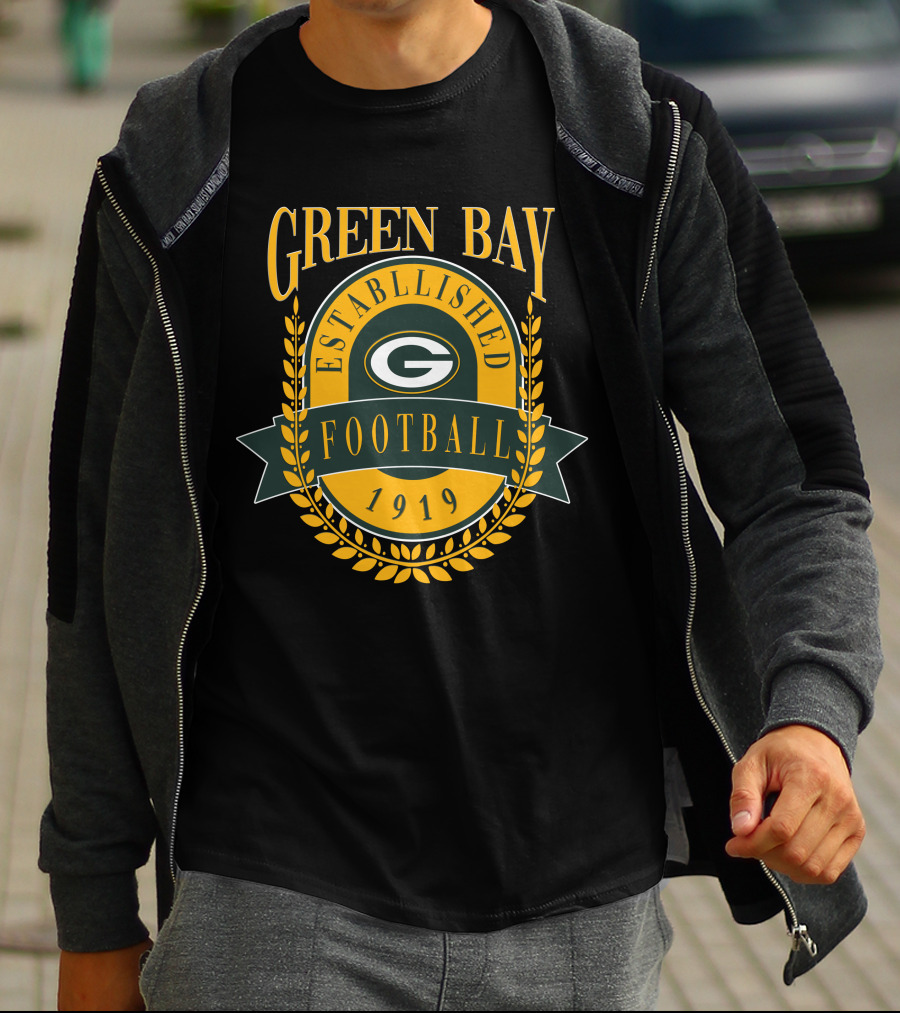 Green Bay Packers Established 1919 Football T-Shirt