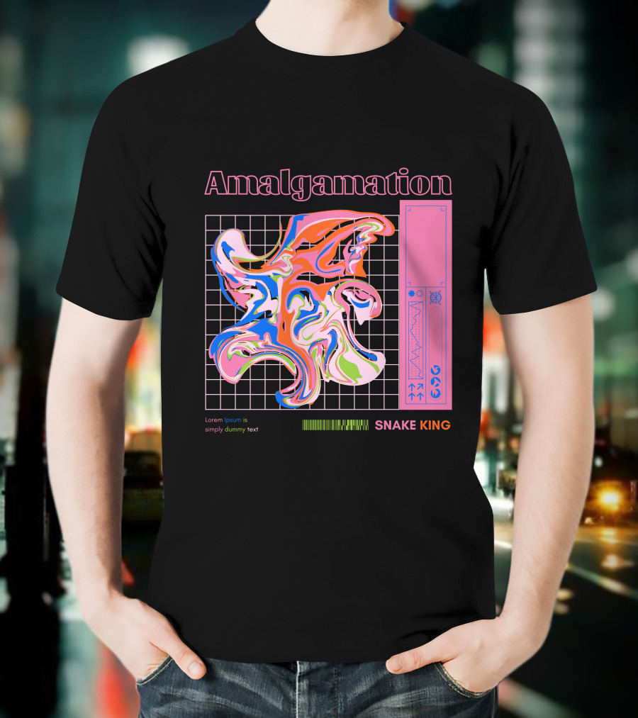 Amalgamation Snake King Distortion T-Shirt