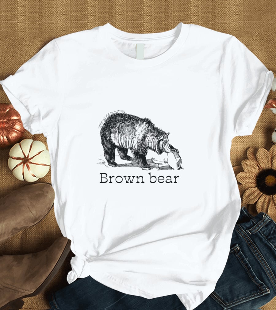 Wild World In Nature Brown Bear T-Shirt