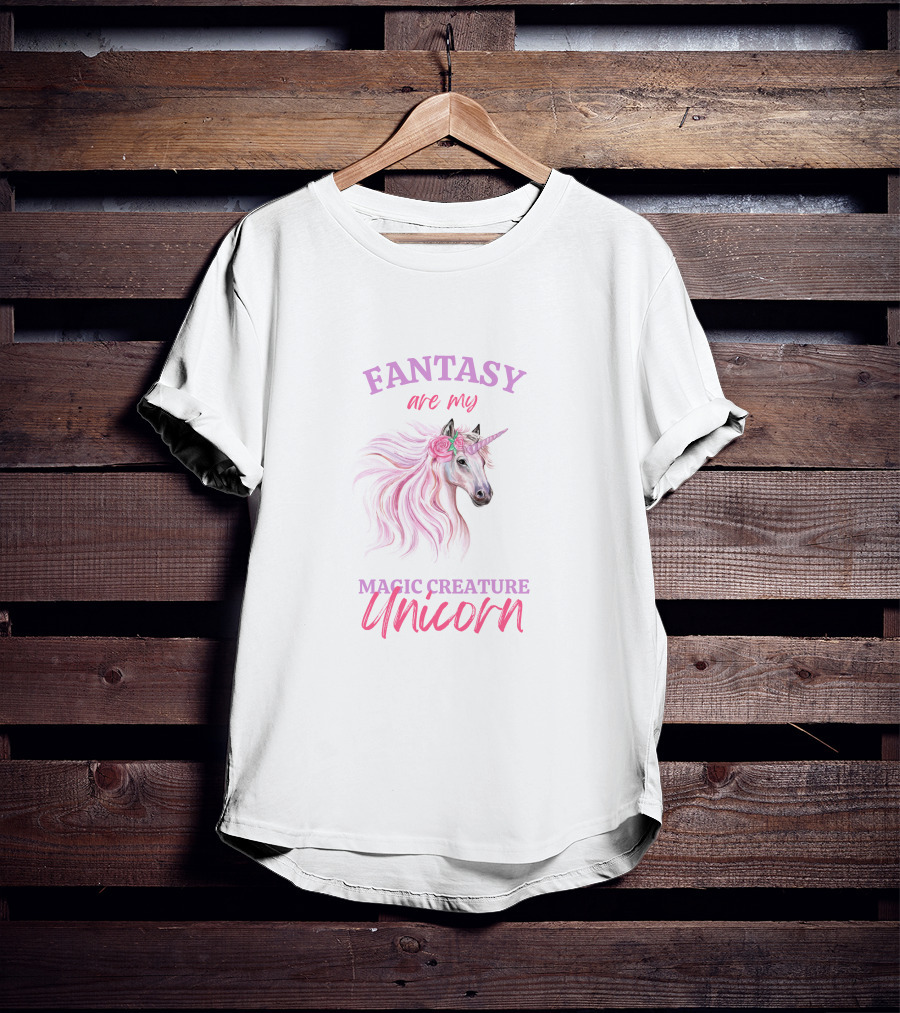 Fantasy Are My Magic Creature Unicorn T-Shirt