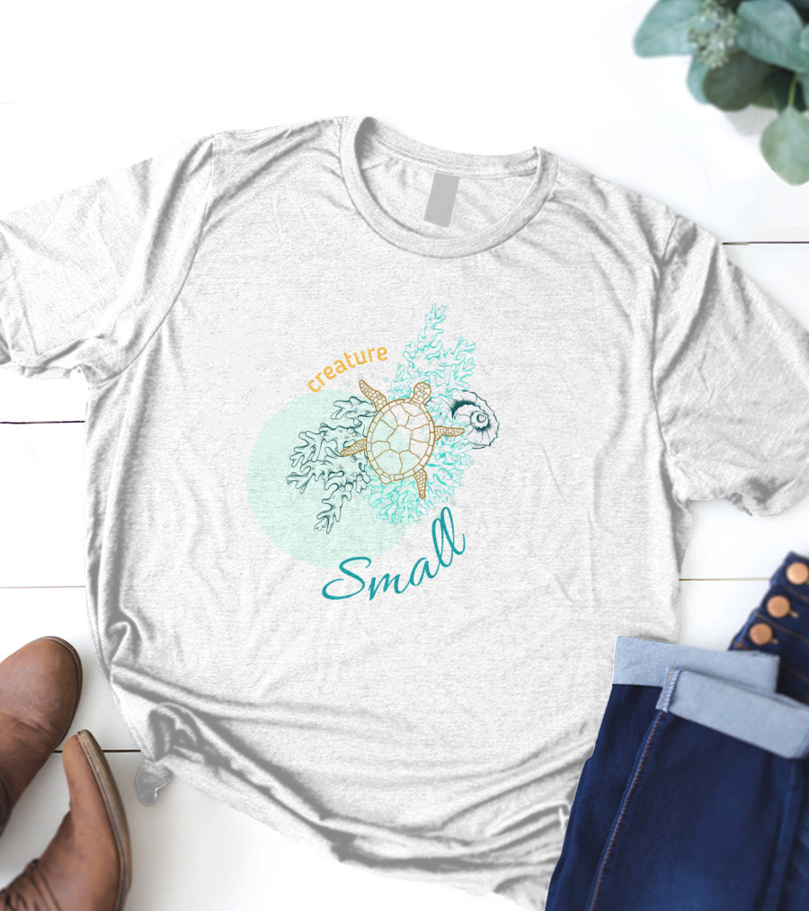 Small Creature Undersea World Turtle Coral T-Shirt