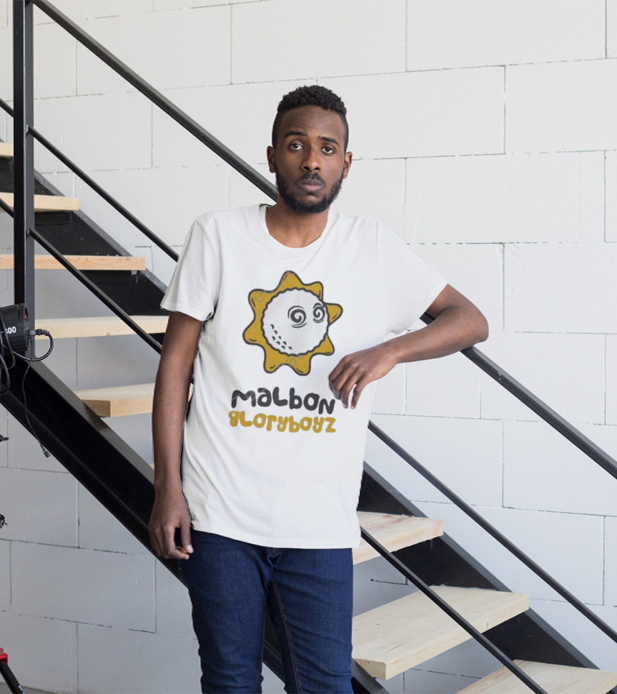 Gloryboyz Malbon Glo Gang Worldwide Collaborated Merchandise Sun T-Shirt
