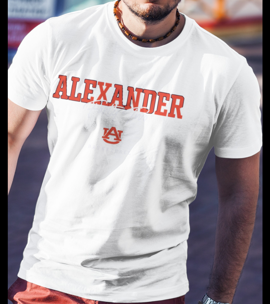 Alexander Forty-Two Auburn Basketball NIL Athlete Mens T-Shirt