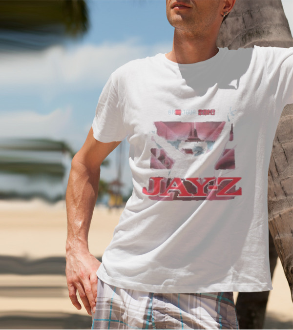 BP Tour 2010 Jay-Z Concert Performance Graphic With Raised Arm Pose T-Shirt