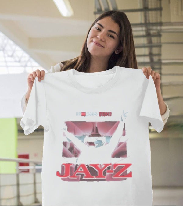 BP Tour 2010 Jay-Z Concert Performance Graphic With Raised Arm Pose T-Shirt