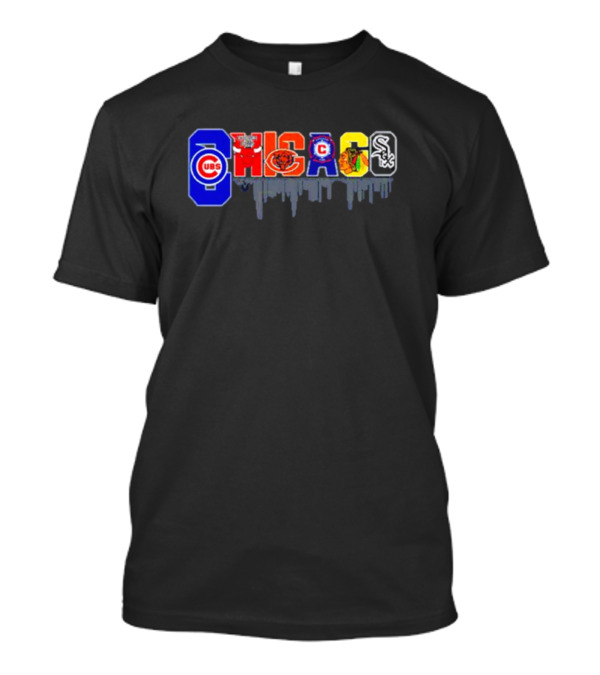 Chicago Cubs White Sox Bears Bulls Blackhawks City Champions T-Shirt