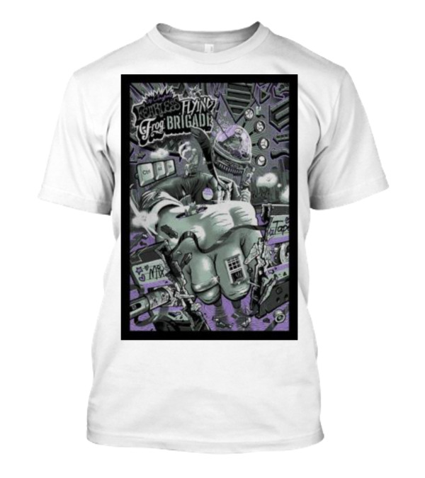 Les Claypool’s Fearless Flying Frog Brigade Chicago Triptych Mix Tape T-Shirt