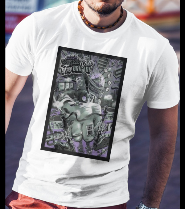 Les Claypool’s Fearless Flying Frog Brigade Chicago Triptych Mix Tape T-Shirt