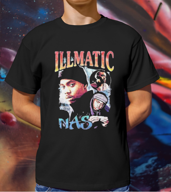 Nas Illmatic Vintage Album Collage T-Shirt
