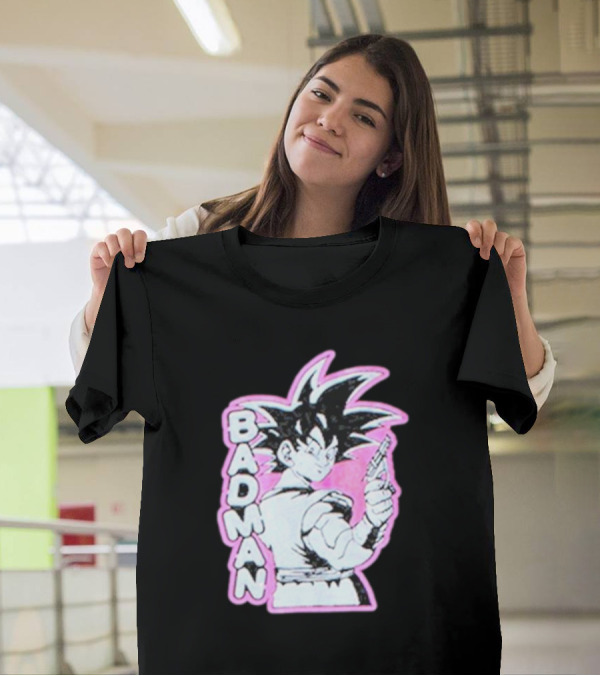 BADMAN Genki Popular Anime Character Vintage Manga T-Shirt