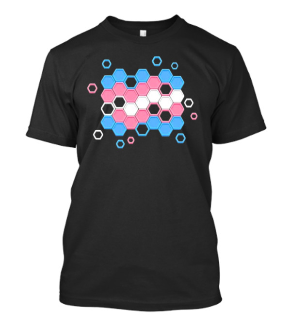 Transgender Prismatic Honeycomb Pride T-Shirt