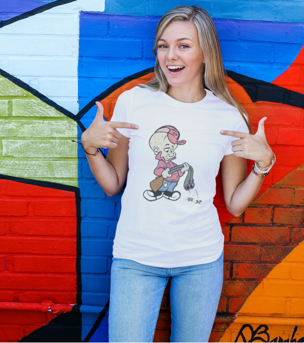 Scum Elmah Parody Elmer Fudd Gangster Suspicious Character Smoking Gun T-Shirt