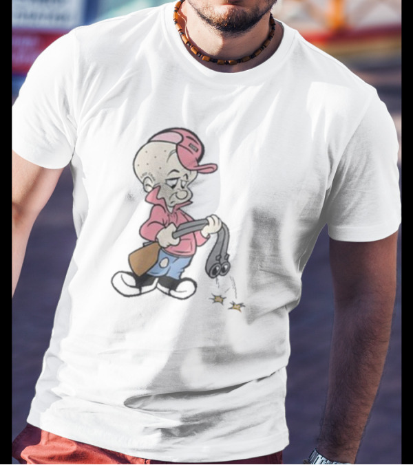Scum Elmah Parody Elmer Fudd Gangster Suspicious Character Smoking Gun T-Shirt