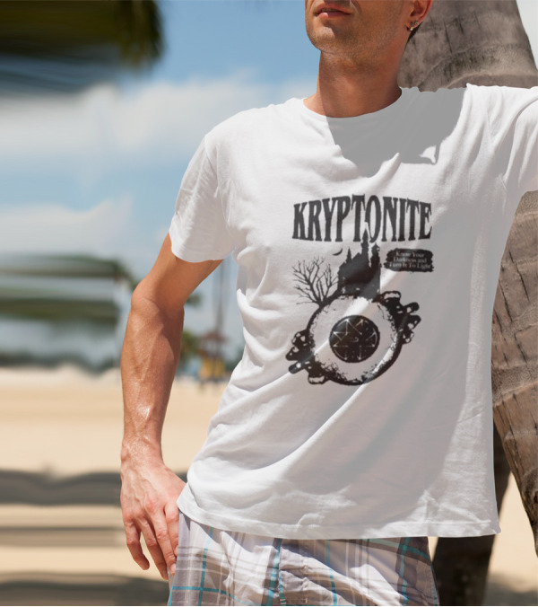 Vampa Kryptonite Haunted Castle And Wheel T-Shirt