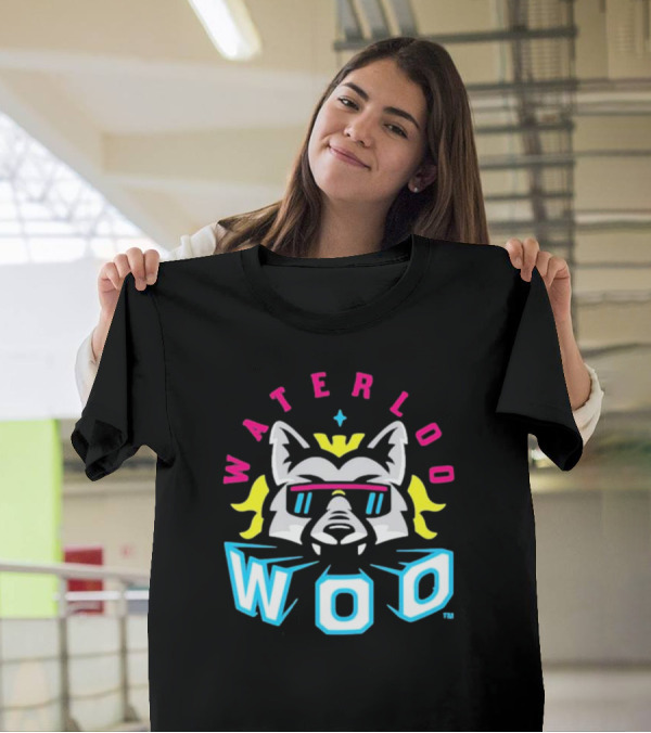 WATERLOO WOO Retro Sunglasses Wolf T-Shirt
