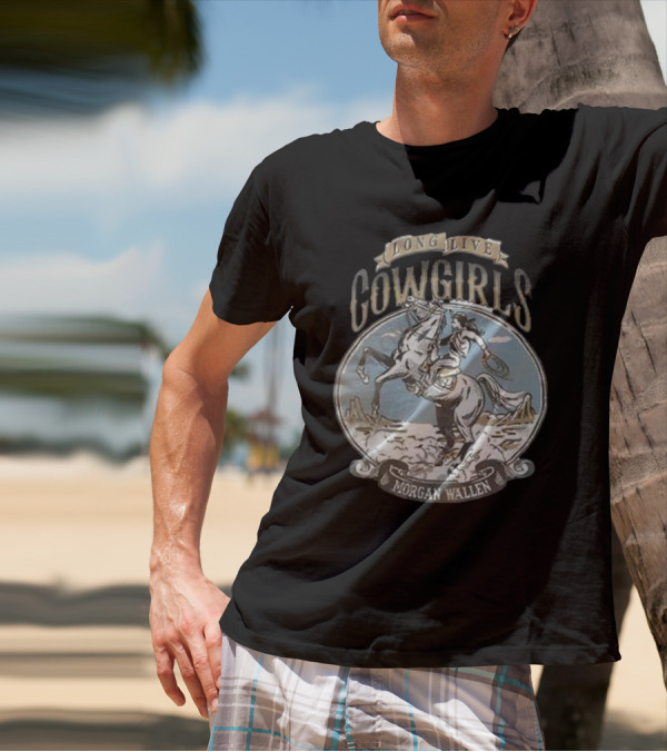Long Live Cowgirls Morgan Wallen Vintage Rodeo Scene T-Shirt