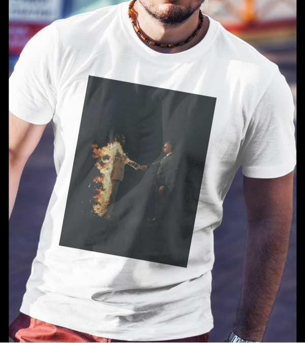 Metro Boomin Merch NY Cover Flaming Handshake T-Shirt