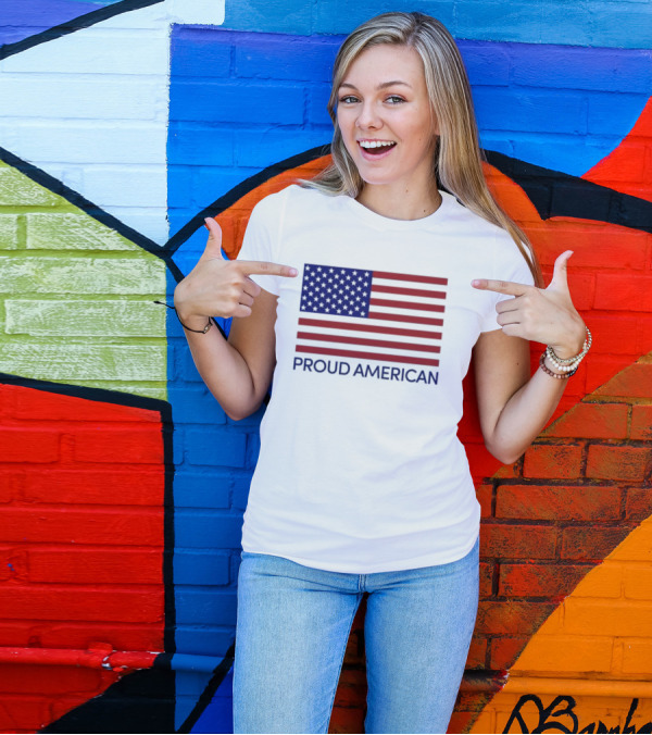 Proud American Flag USA Fox News T-Shirt