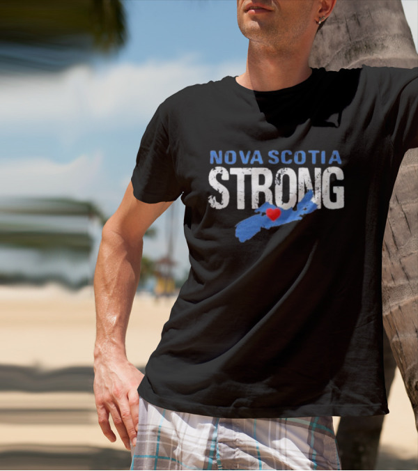 Nova Scotia Strong Map Heart T-Shirt